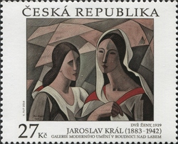 Works of Art on Postage Stamps - &quot;Two Women&quot; - Jaroslav Král