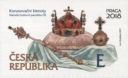 Stamp, Crown Jewels, Czech Republic,  , Jewellery, Fine Arts