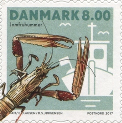 Stamp, Shellfish Galore, Denmark,  , Food and Cooking, Fauna, Marine fauna,  Food