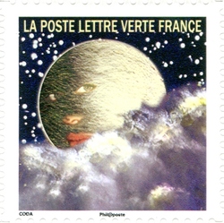 Stamp, Booklet - Universal correspondence, France,  , Astronomy,  Space