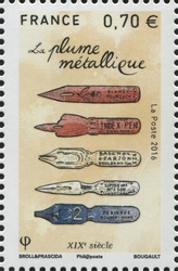 Stamp, Nib pens, France,  , Literature, Press and Comics, Fine Arts, Calligraphy