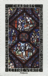 Stamp, Structure and Light - Chartres Cathedral, France,  , Religions and beliefs, Ceramics and Glass, Fine Arts, Religious art and icons