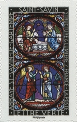 Stamp, Structure and Light - Abbey Church of Saint-Savin-sur-Gartempe - Saint-Savin, France,  , Religions and beliefs, Ceramics and Glass, Fine Arts, Religious art and icons