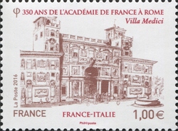 Joint issue France-Italy - 350 years of the French Academy in Rome