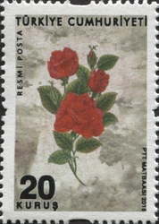 Sukufe (Miniaturised Rose Illustration) Themed Official Postage stamps