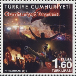 Stamp, Republic Day, Turkey,  , Politics and Government, Independence