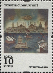 Stamp, Turkish Arts - Definitive Postage Stamps, Turkey,  , Paintings, Fine Arts