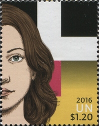 Stamp, HeForShe, United Nations, Offices in New York,  , Mankind