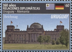 Series 160 Years of Diplomatic Relations between Uruguay and Germany - Reichtag