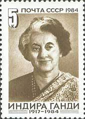 Indira Gandhi.