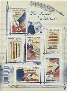 Mini Sheet, Nib Pens , France,  