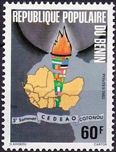 Stamp, 5th Economic Community of West African tates Summit,Cotonou, Benin,  