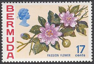 Stamp, Passion Flower, Bermuda,  , Flowers, Plants (Flora)