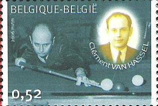 Stamp, Billiards Champion Clement Van Hassel, Belgium,  , Sport, Billiards