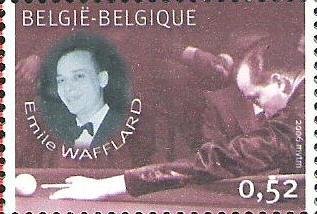 Stamp, Billiards Champion Emile Wafflard, Belgium,  , Sport, Billiards
