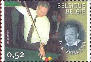 Stamp, Billiards Champion Jos Vervest, Belgium,  , Sport, Billiards