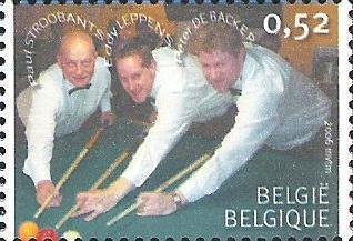 Stamp, Billiards Champ. Leppens, Stroobants + De Backer, Belgium,  , Sport, Billiards