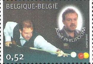 Stamp, Billiards Champion Jozef Philipoom, Belgium,  , Sport, Billiards