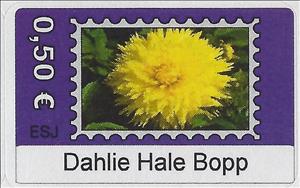 Stamp, Dahlie Hale Bopp, Germany, Modern Private Post Offices,  , Flowers