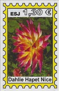 Stamp, Dahlie Hapet Nice, Germany, Modern Private Post Offices,  , Flowers