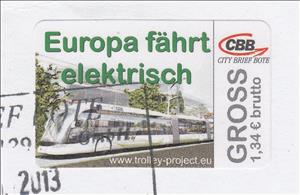 Stamp, Barnimer Busgesellschaft, Germany, Modern Private Post Offices,  , Public Transport, Trams