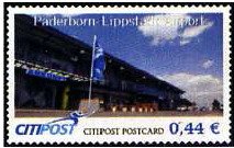 Stamp, Flughafen Paderborn, Germany, Modern Private Post Offices,  , Townscapes / City Views