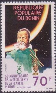 Stamp, The 50th Anniversary of Discovery of Planet Pluto, Benin,  , Planets