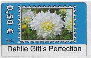 Stamp, Dahlie Gitt's Perfection, Germany, Modern Private Post Offices,  , Flowers
