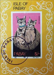 Souvenir Sheet, Abyssinian cats, Cinderellas,  , Animals (Fauna), Cats