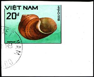 Stamp, Nautilus, Vietnam,  , Animals (Fauna), Molluscs, Sea Life, Shells
