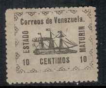 Stamp, Revolutionary Steamship "Ban-Righ"; Landsname ESTADO MATURIN, Venezuela,  