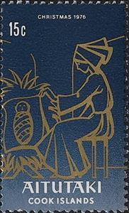 Stamp, Holy Family, Aitutaki,  , Christmas