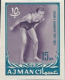 Kennedy in swimming pool