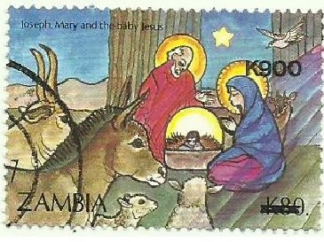 Joseph, Mary and baby Jesus