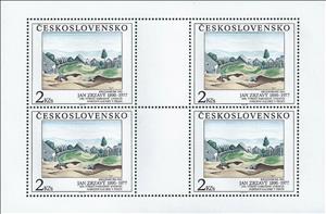 Mini Sheet, Krucemburk by Jan Zrzavy (1890-1977), Czechoslovakia,  , Art, Paintings