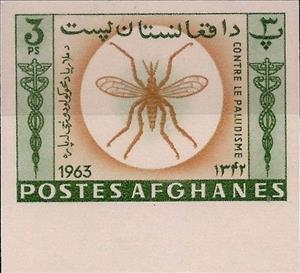 Stamp, Anopheles Mosquito (Anopheles sp.), Afghanistan,  , Animals (Fauna), Insects, Malaria, Medicines, Mosquitos