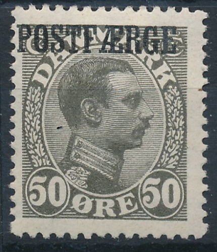 King Cristian X overprinted POSTFAERGE