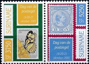 Stamp, Details of MiNr 1045 & MiNr 33, Suriname,  , Stamps