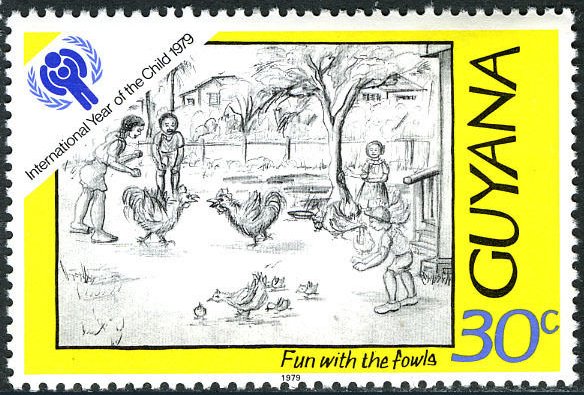 Children's drawing: Fun with the fowls