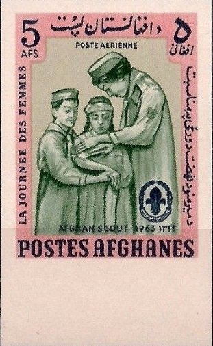 Scouts providing first aid