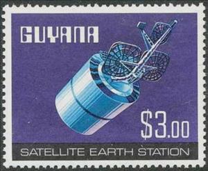 Stamp, Satellite, Guyana,  , Satellites