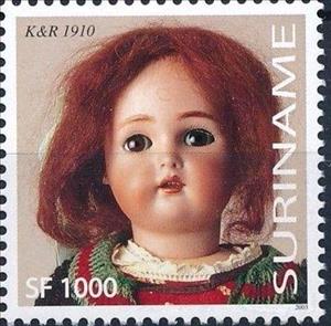 Stamp, K&r 1910, Suriname,  , Toys