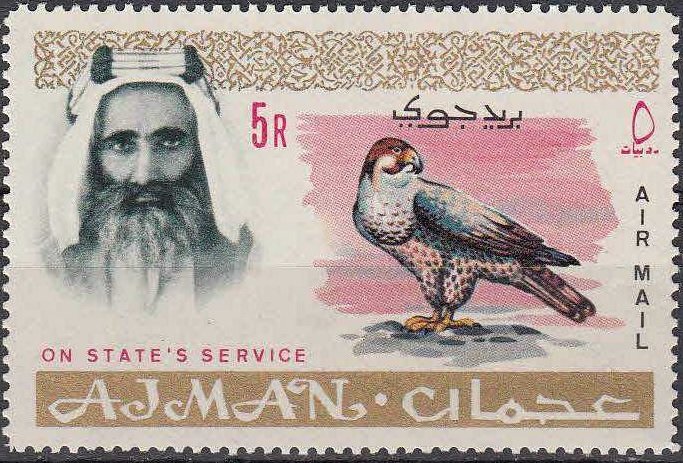 Shaikh Rashid and Lanner Falcon (Falco biarmicus)