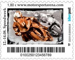 Stamp, Motorpark Oschersleben, Germany, Modern Private Post Offices,  , Motor Racing