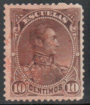 Revenue Stamp, Simón Bolívar - overprinted, Venezuela,  