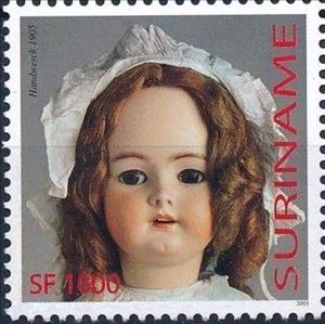 Stamp, Handwerck 1905, Suriname,  , Toys