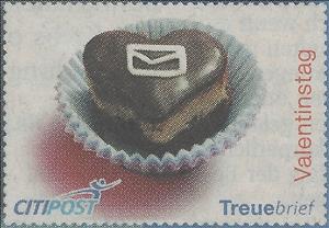 Stamp, Valentinsgrüße, Germany, Modern Private Post Offices,  