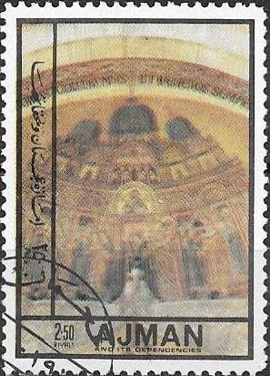 Stamp, "Transfer of the relics of St. Mark", Ajman,  , Paintings