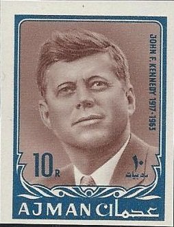 Stamp, John F. Kennedy (1917-1963), Ajman,  , Heads of State, Politicians
