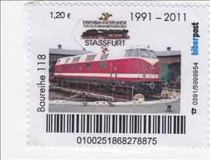 Stamp, Eisenbahnfreunde Stassfurt, Germany, Modern Private Post Offices,  , Railways